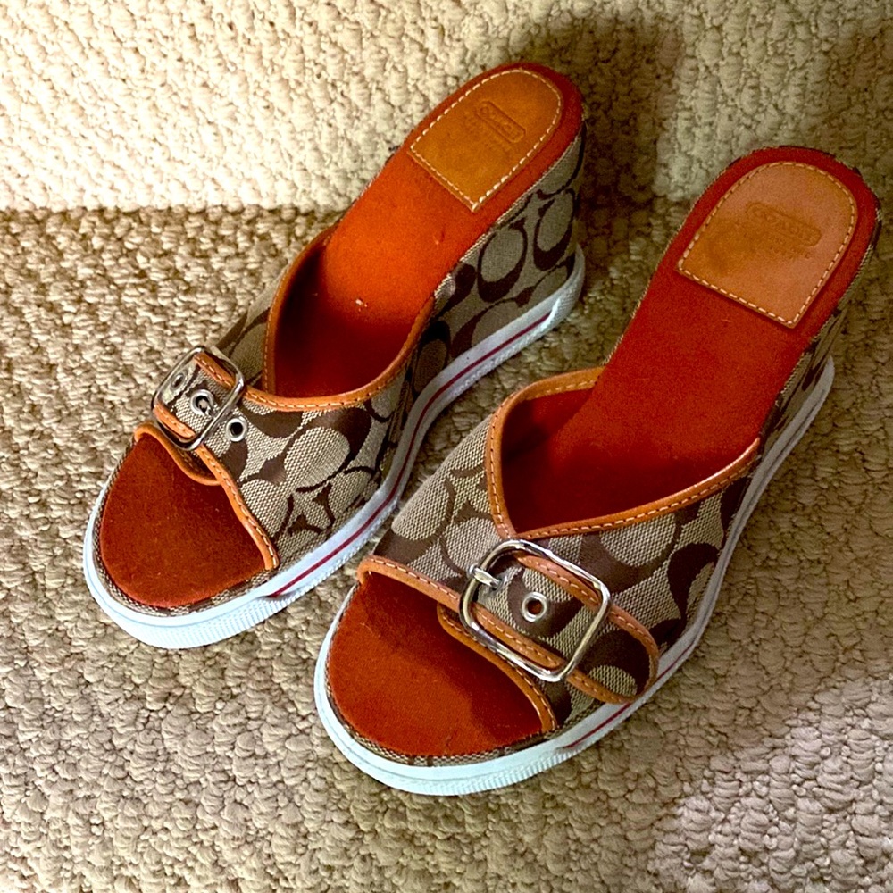 Coach Alyssa sneaker wedge sandals